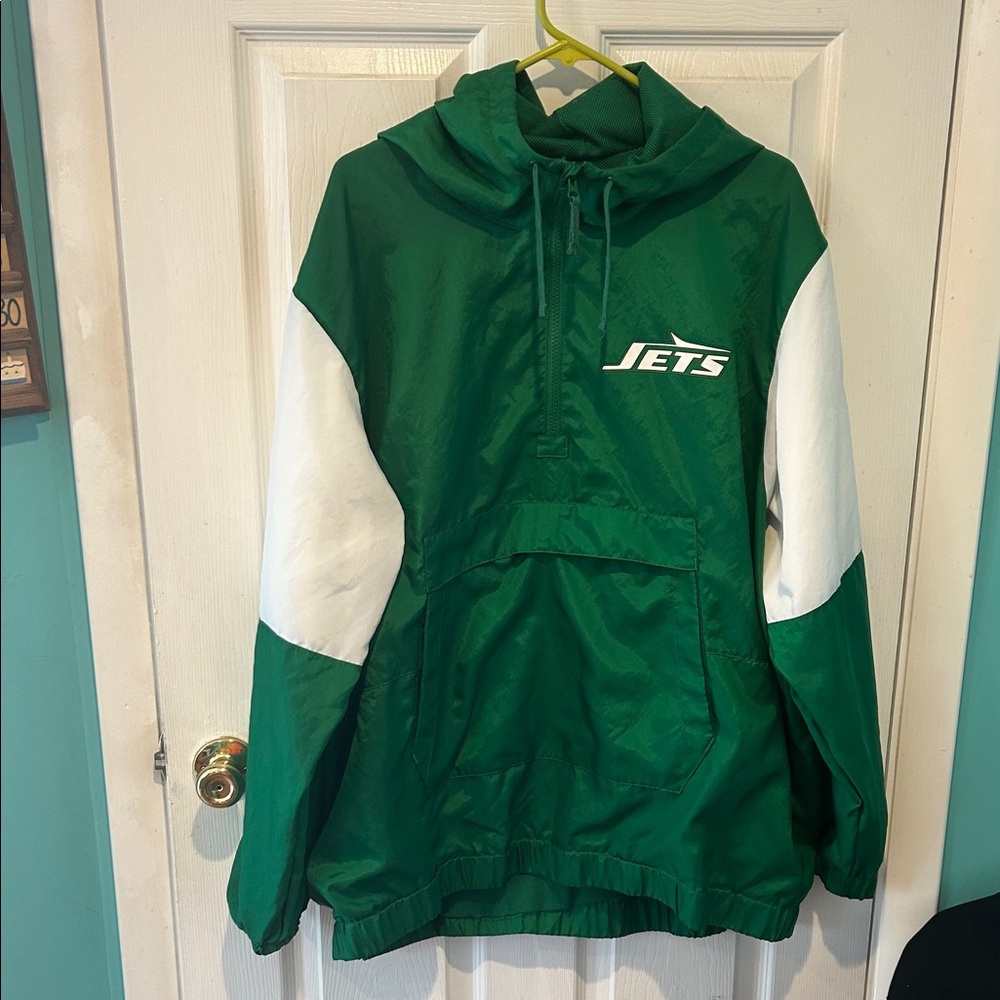 Nike Jets Green and White Windbreaker
